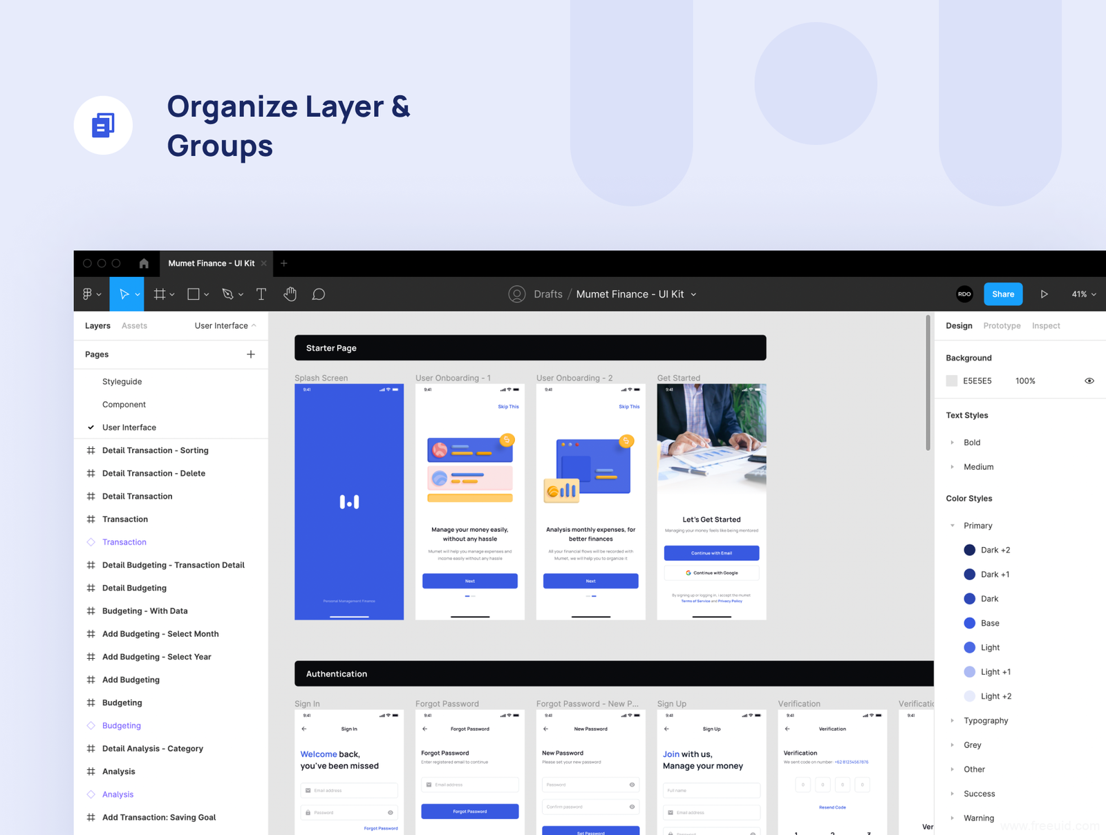 Investment Portfolio App UI Kit - Figma Source File #8758