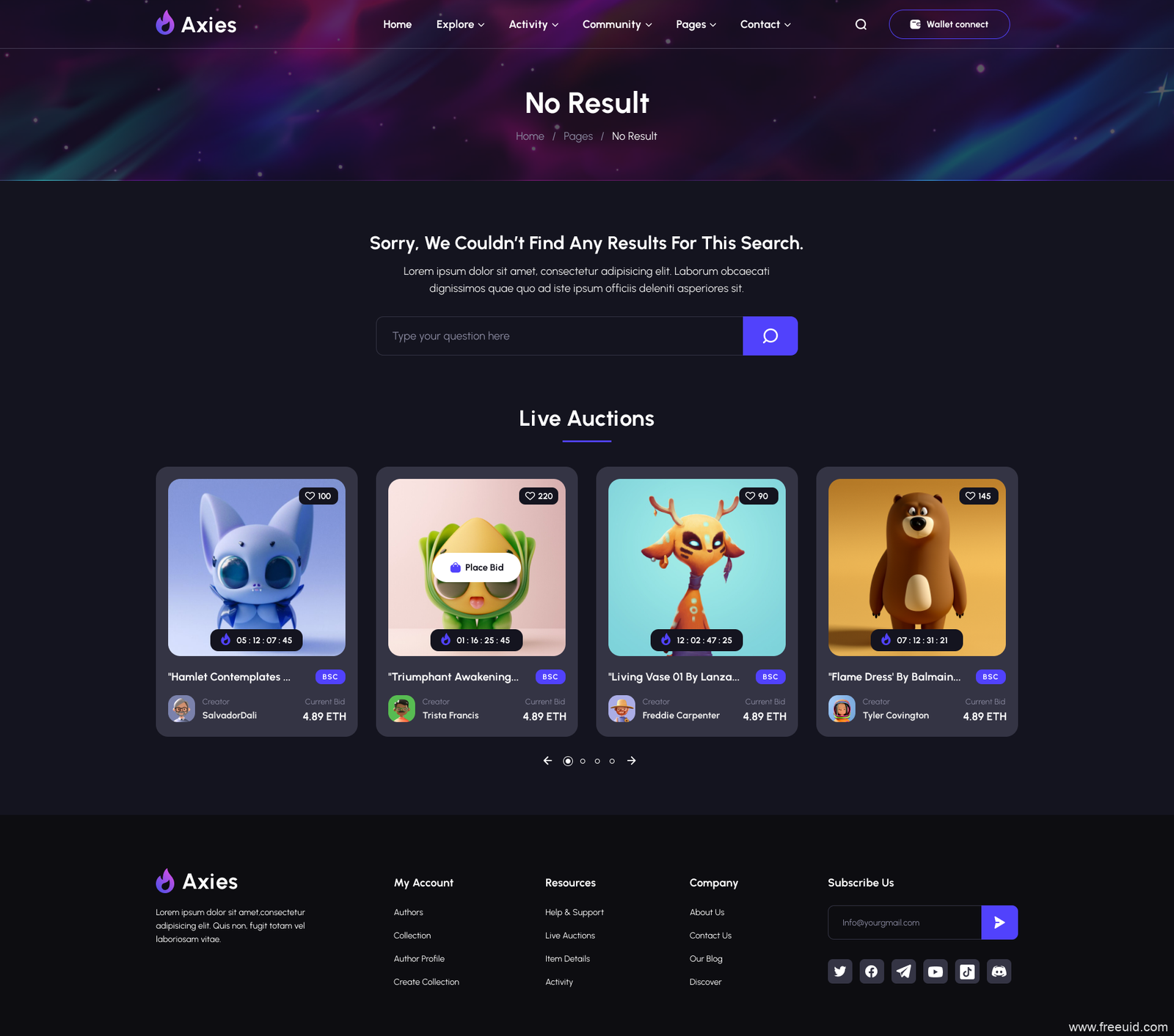 Web3 Website UI Kit - Figma Source File #9370