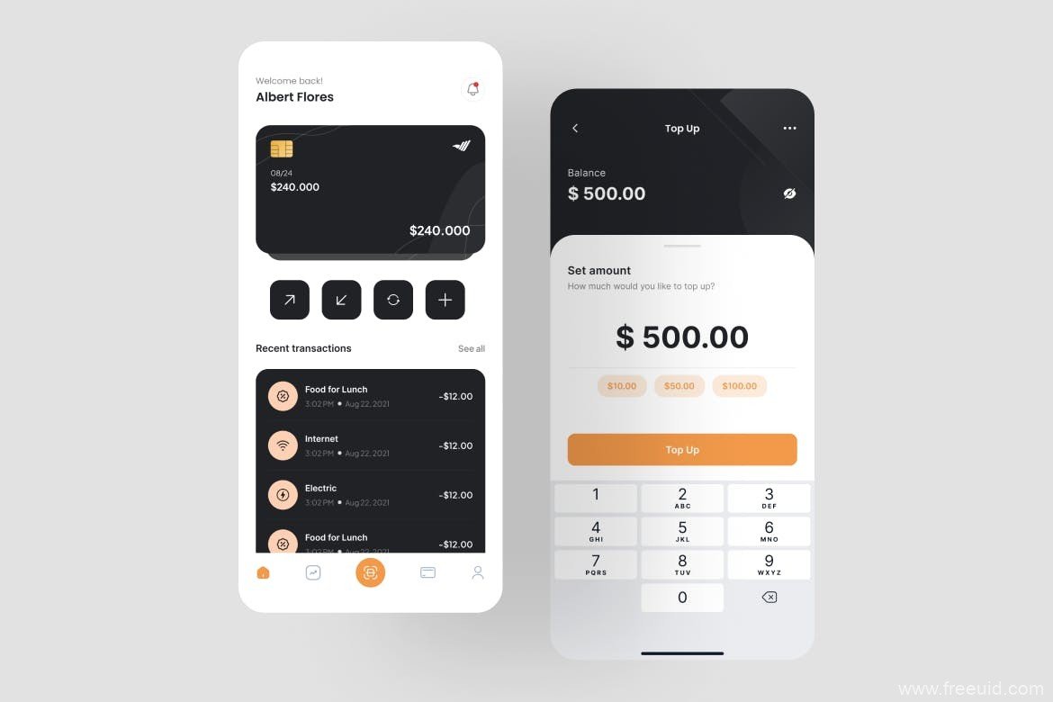 Crypto Wallet Mobile App UI Kit - Figma Source File #8749