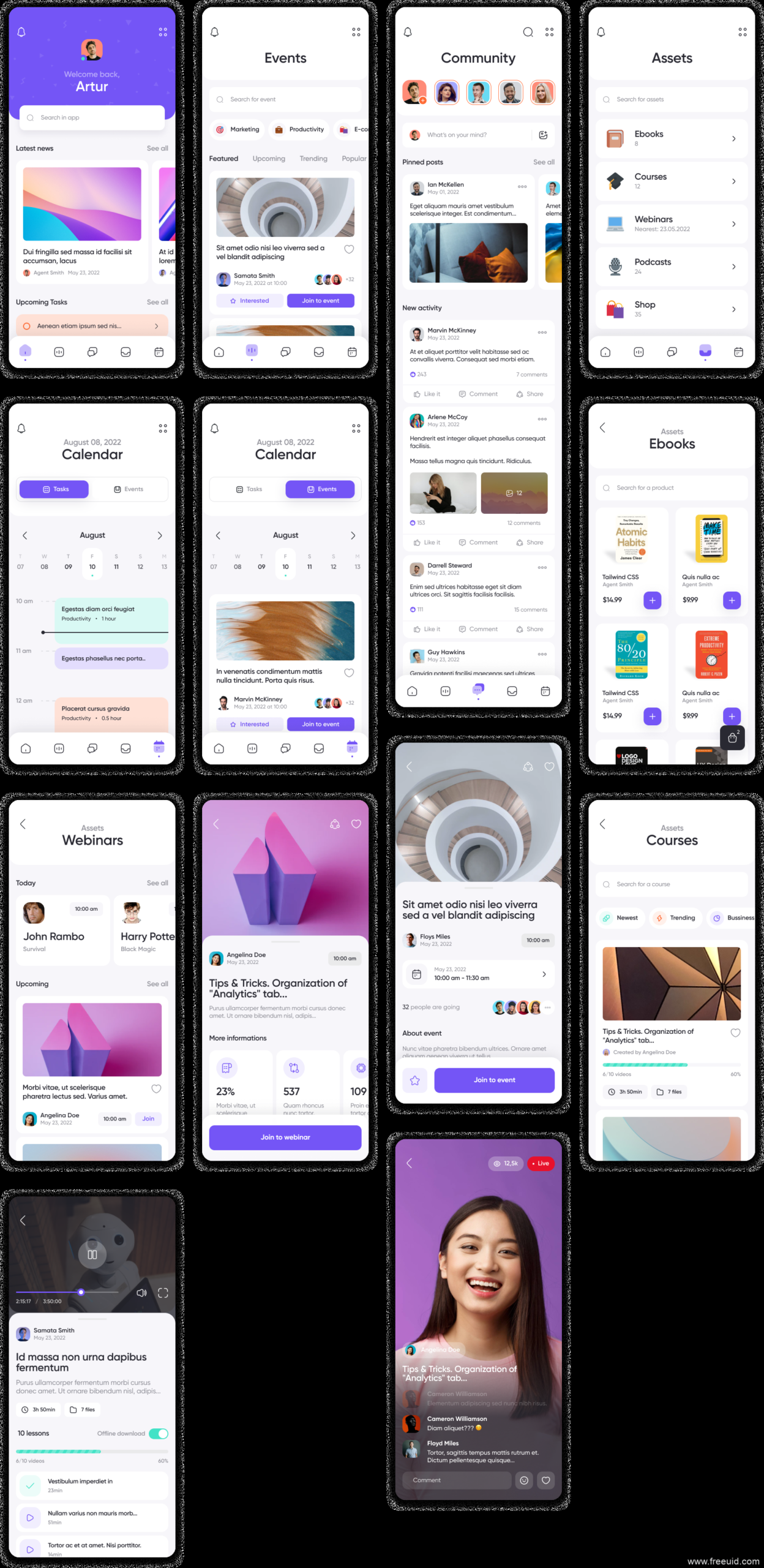 Bookmark Manager App UI Kit - Figma Source File #8988