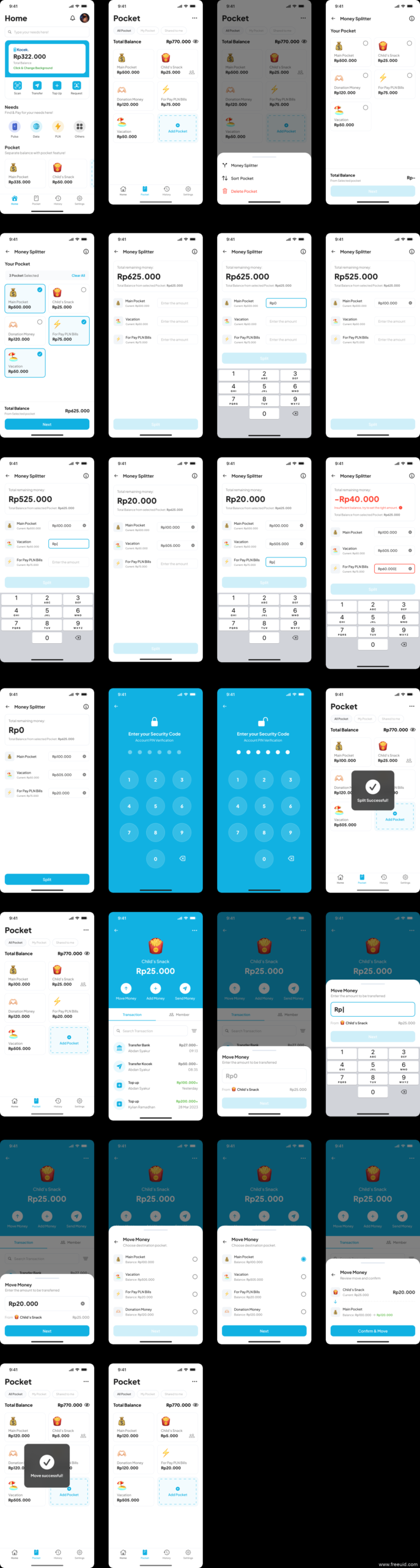 Trading Wallet App UI Kit - Figma Source File #8735