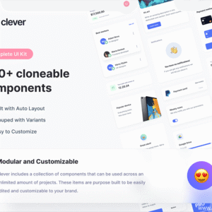 SaaS Dashboard Web UI Kit - Figma Source File #9361