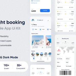 Hotel Booking App UI Kit - Figma Source File #9397
