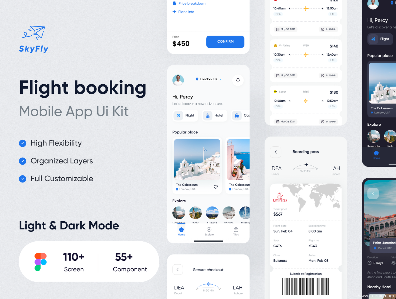 Hotel Booking App UI Kit - Figma Source File #9397
