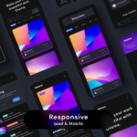 Landing Page Web UI Kit - XD Source File #9288