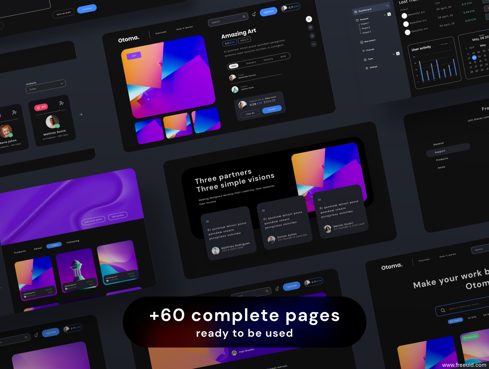 Landing Page Web UI Kit - XD Source File #9288