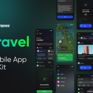 Travel Planner Mobile App UI Kit - Figma Source File #8842
