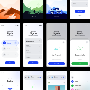 Travel Planner Mobile App UI Kit - Figma Source File #8842