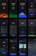Travel Planner Mobile App UI Kit - Figma Source File #8842