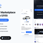 Automotive Marketplace App UI Kit - Figma Source File #9050