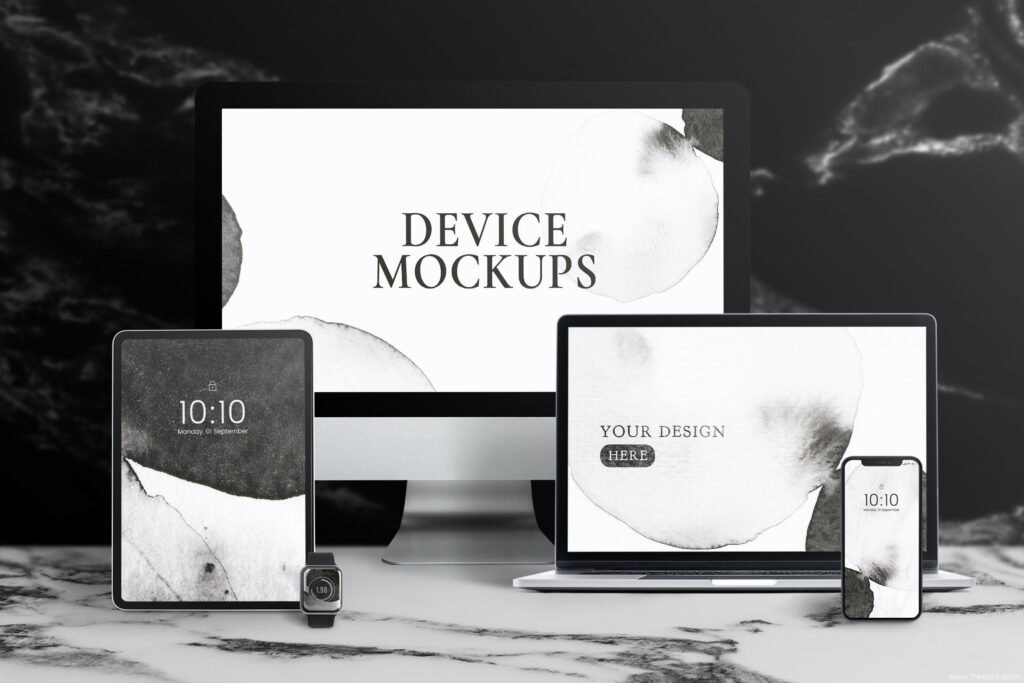 Wearable Interface Mockup Kit - PSD Source File #9491