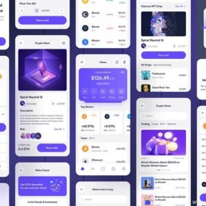 Fintech Payment App UI Kit - Figma Source File #8720