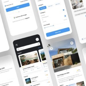 Travel Itinerary App UI Kit - Figma Source File #9395