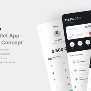 Crypto Wallet Mobile App UI Kit - Figma Source File #8708