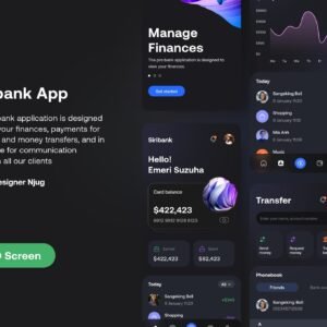 Financial Analytics App UI Kit - Figma Source File #8703