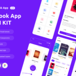 E-book Reader App UI Kit - Sketch Source File #9433