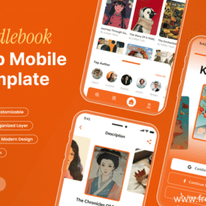 Novel Reading App UI Kit - Figma Source File #9431