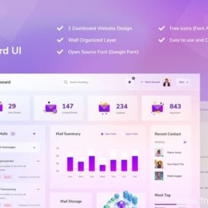 Analytics Dashboard UI Kit - XD Source File #9297
