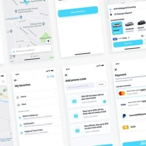 In-Vehicle HMI Dashboard UI Kit - Figma Source File #9043