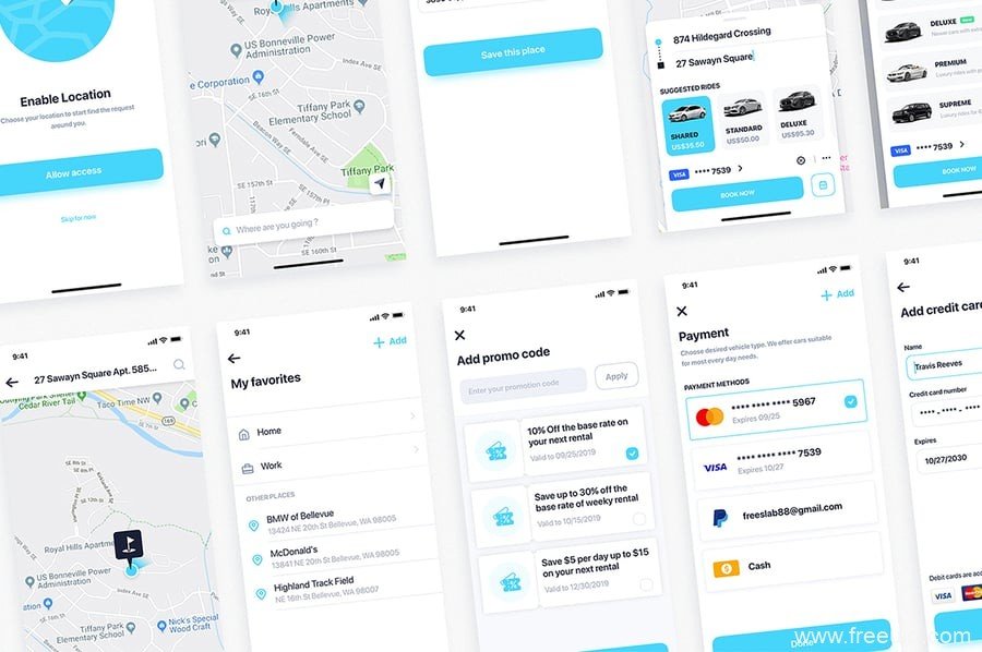 In-Vehicle HMI Dashboard UI Kit - Figma Source File #9043