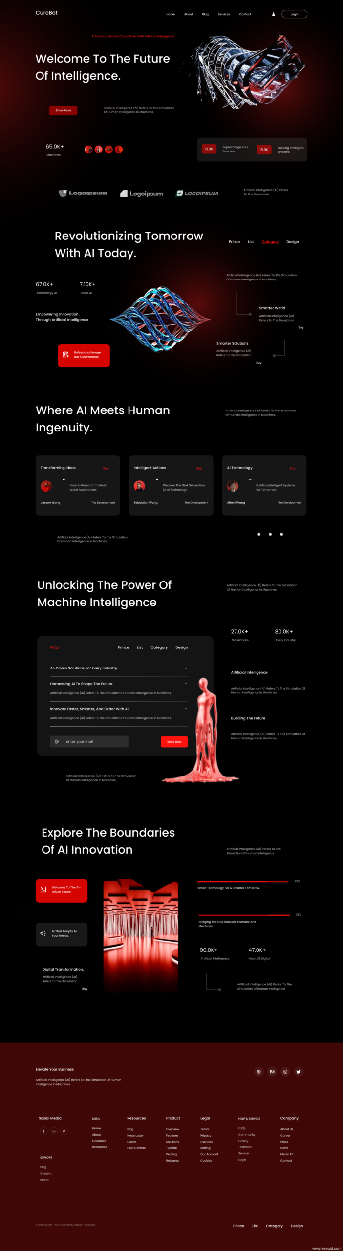 AI Platform Web UI Kit - Figma Source File #9283