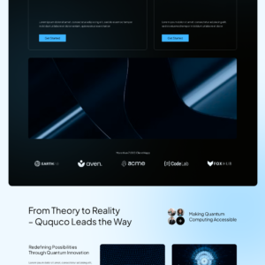 Technology Website UI Kit - Figma Sketch XD Source File #9279