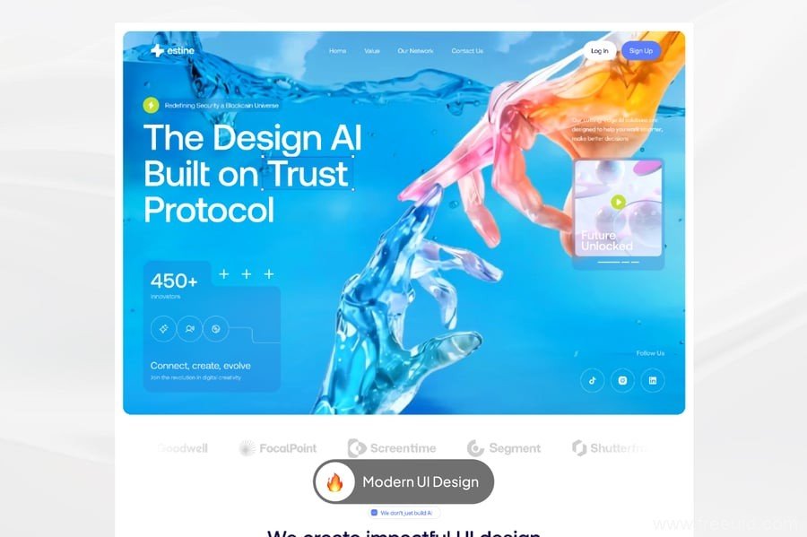 Business Website UI Kit - Figma Sketch XD Source File #9272