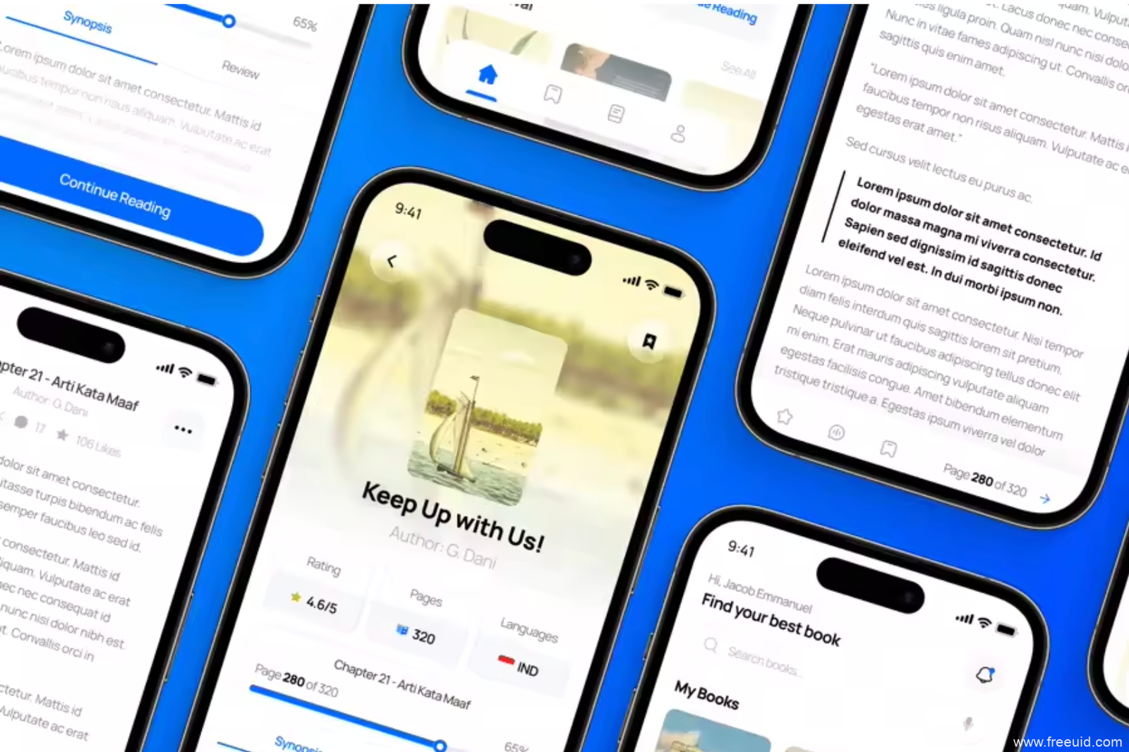 Article Reader App UI Kit - Figma Source File #9427