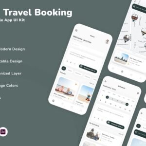 Hospitality Service App UI Kit - Figma Source File #8828