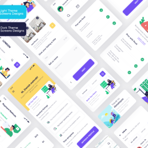 Hospitality Service App UI Kit - XD Source File #8922