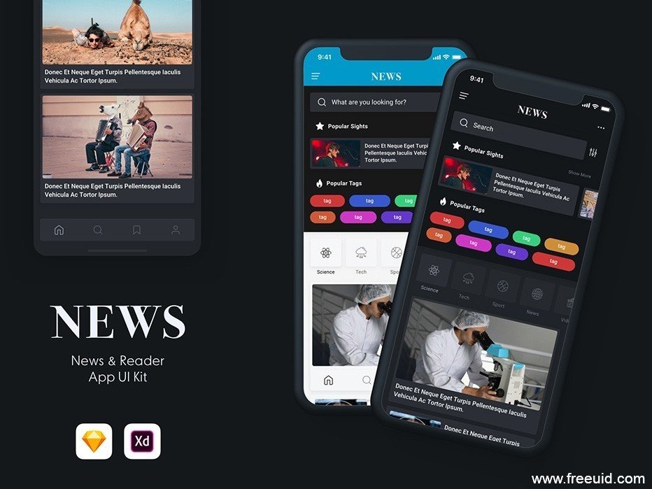 Content Publishing App UI Kit - Sketch Source File #9519