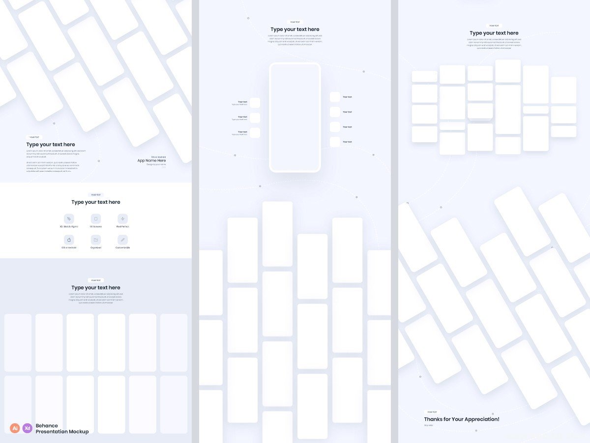 Long Page Showcase Mockup Kit - Figma Source File #9481