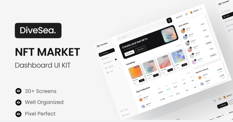 Landing Page Web UI Kit - Figma Source File #8676