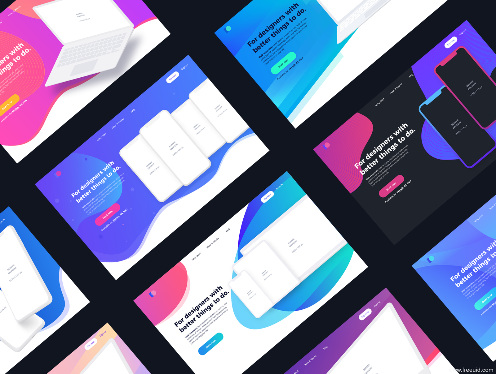 Design Case Study Mockup Kit - PSD Source File #9235
