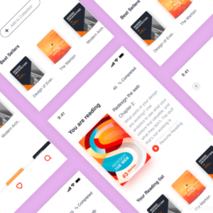 News Reading App UI Kit - XD Source File #9455