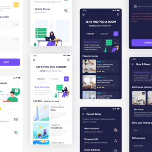 Hospitality Service App UI Kit - XD Source File #8922