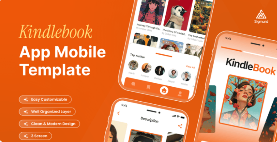 Audiobook App UI Kit - Figma Source File #8574