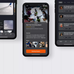 Ticket Reservation App UI Kit - Sketch Source File #8917