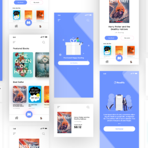 Magazine Reader App UI Kit - XD Source File #9459
