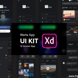 Audiobook App UI Kit - XD Source File #9437