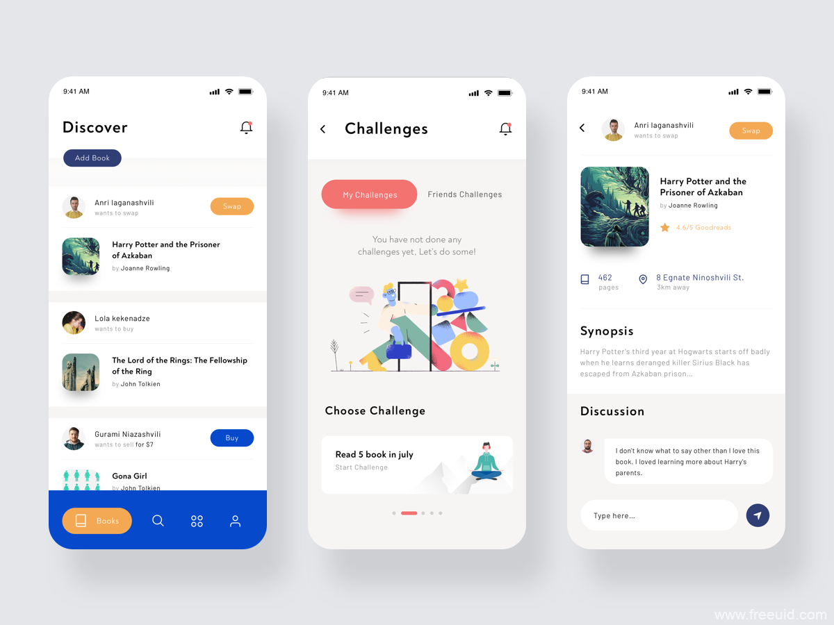 Audiobook App UI Kit - Sketch Source File #9457