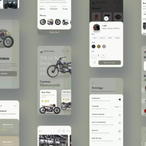 Vehicle Service App UI Kit - Sketch Source File #9159