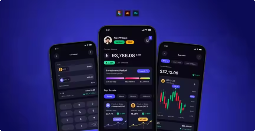Digital Banking App UI Kit - Figma Source File #8590