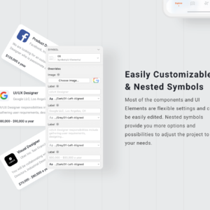 Ticket Reservation App UI Kit - Sketch Source File #8917