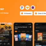 News Reading App UI Kit - Figma Sketch XD Source File #8570
