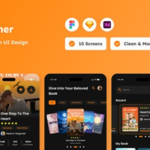 News Reading App UI Kit - Figma Sketch XD Source File #8570