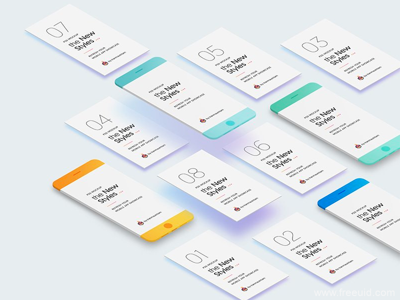 Card Design Mockup Kit - PSD Source File #9477