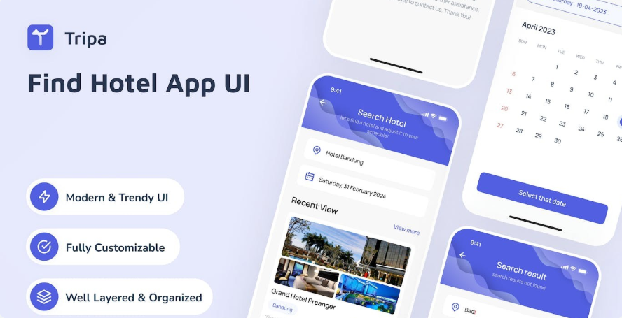 Flight Booking App UI Kit - Figma Source File #8616