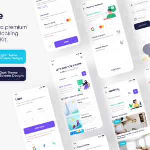 Hospitality Service App UI Kit - XD Source File #8922